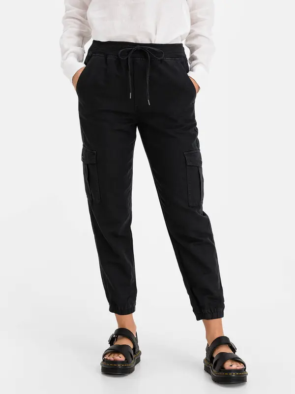 GAP GAP Linen Pull on Cargo Jogger Trousers - Ladies