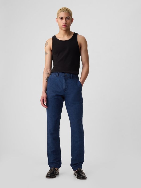 GAP GAP Linen Slim Trousers - Mens
