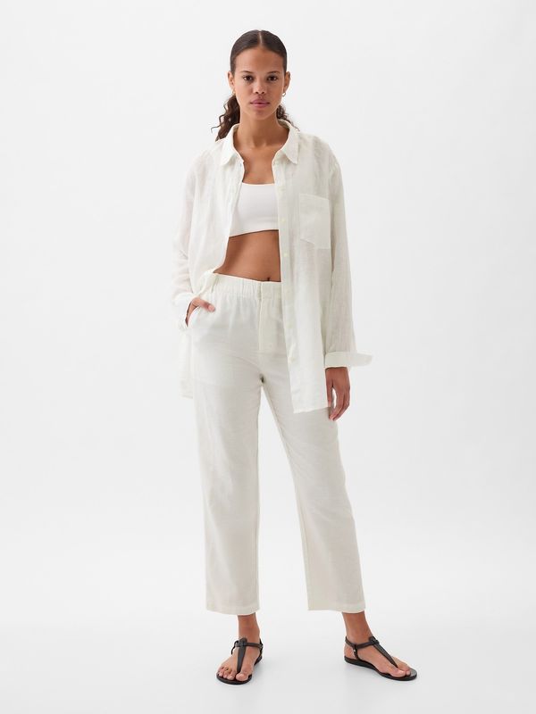 GAP GAP Linen trousers high rise - Ladies