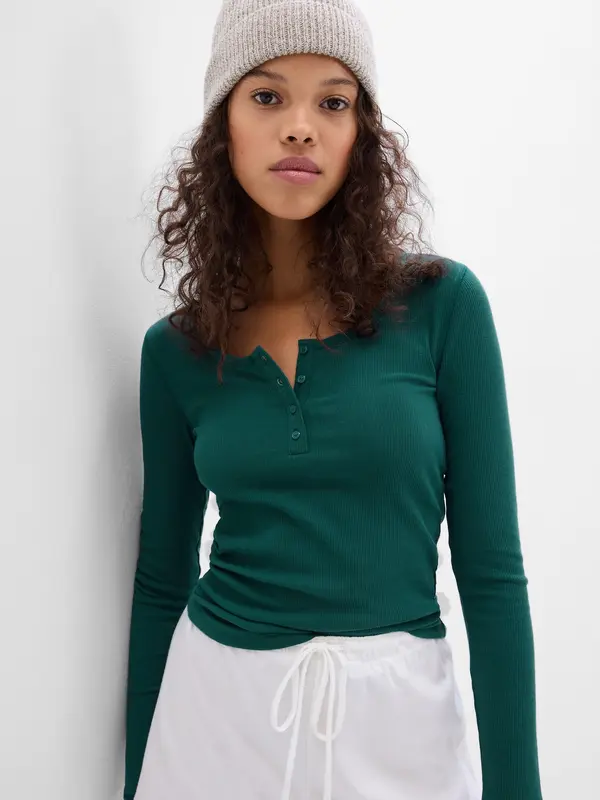 GAP GAP Long Sleeve Jersey T-Shirt - Women