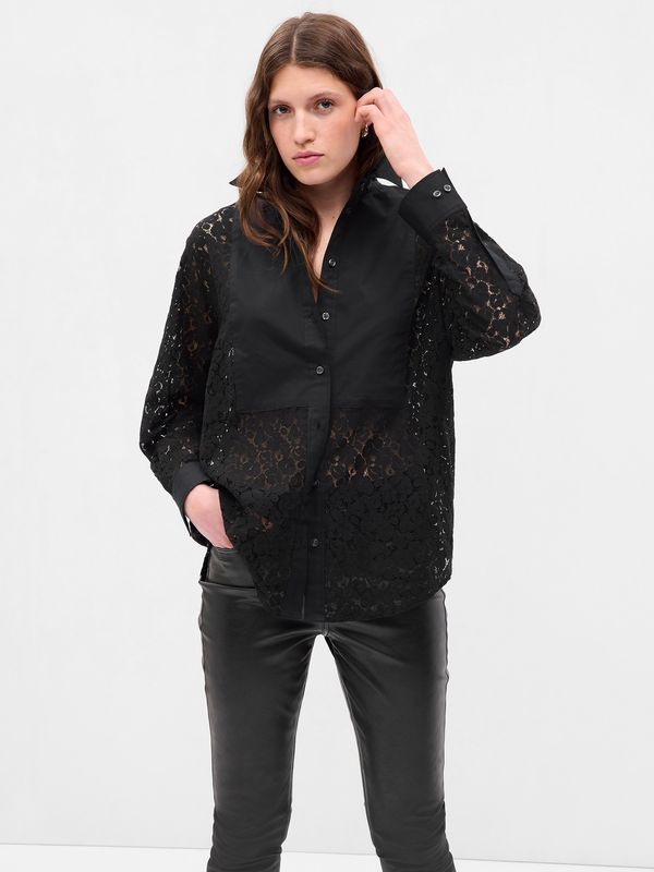 GAP GAP Oversize Lace Shirt - Women's