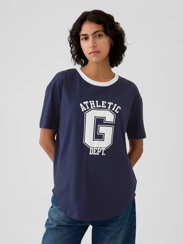 GAP GAP Oversize Striped Athletic T-Shirt - Ladies