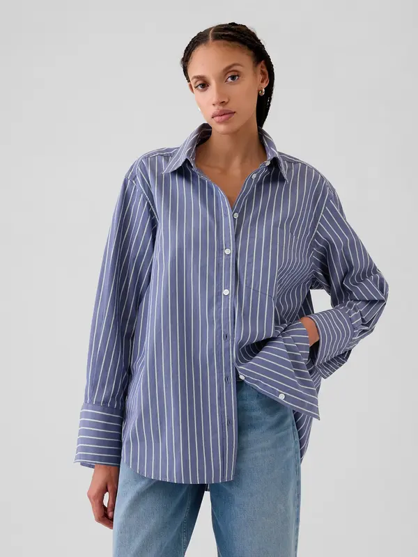 GAP GAP Poplin Oversize Shirt Big Shirt - Ladies