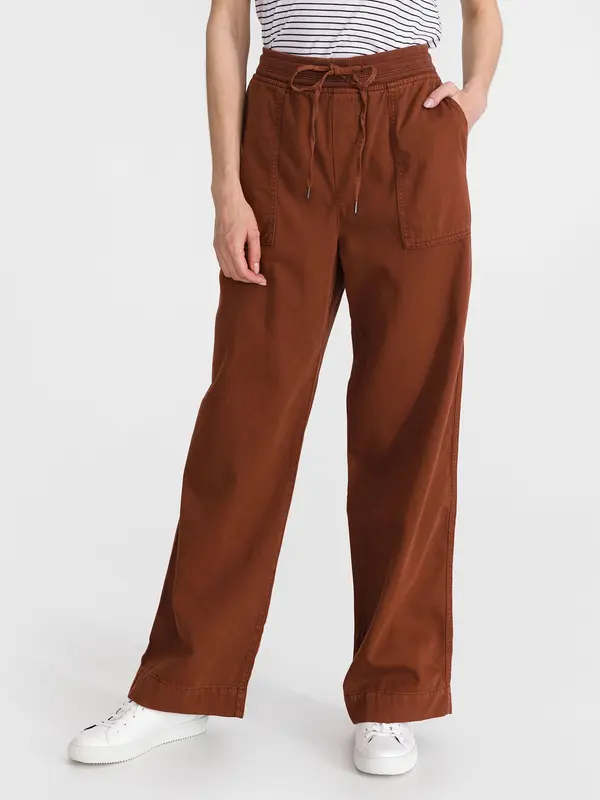 GAP GAP Rib Combo Pull-on Wide Leg Trousers - Ladies