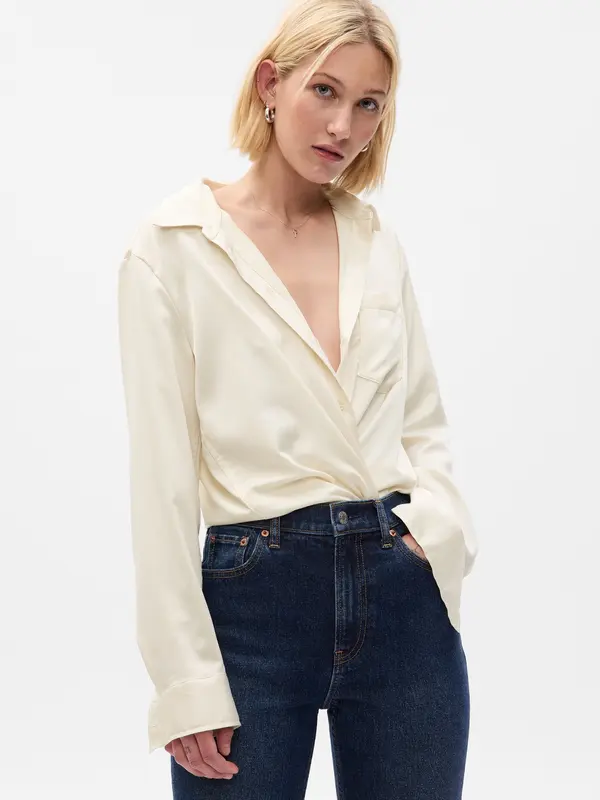GAP GAP Satin Shirt - Women