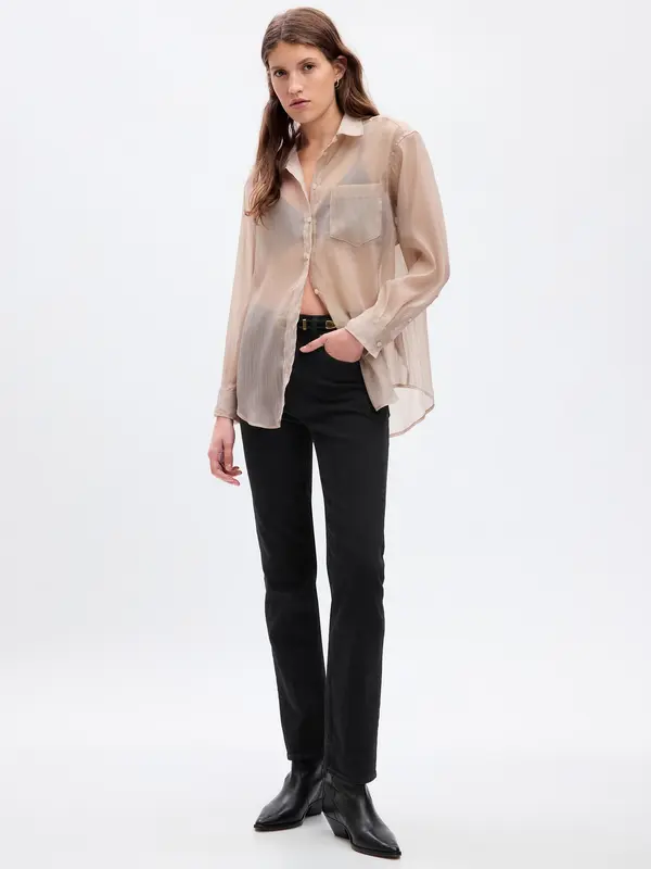 GAP GAP Sheer Oversize Shirt - Women's
