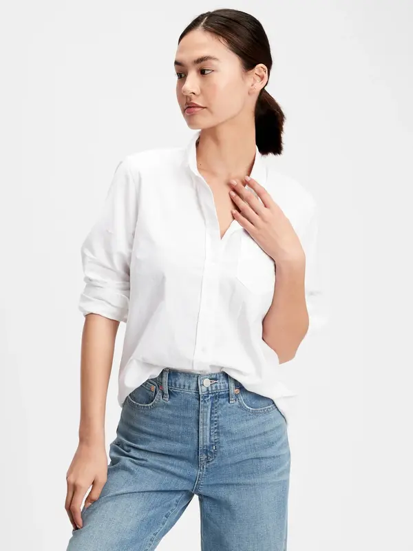 GAP GAP Shirt V-Fitted Boyfriend Oxf - Ladies