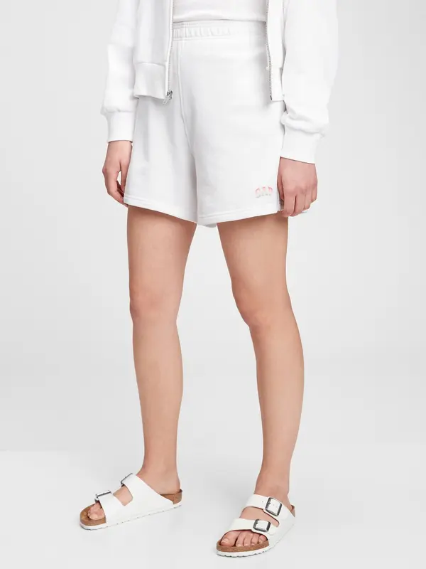 GAP GAP Shorts Logo high rise boyfriend shorts - Women's