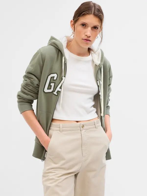 GAP GAP Sweatshirt with Sherpa Logo - Ladies