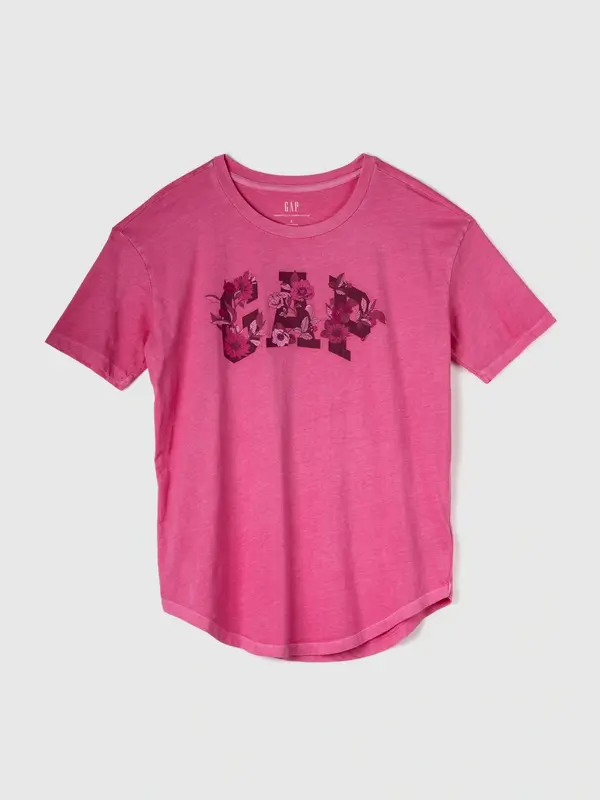 GAP GAP T-shirt with Floral Logo - Women's