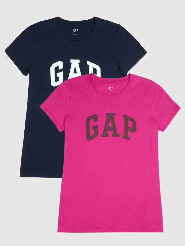 GAP GAP T-shirt with logo, 2 pcs - Women's