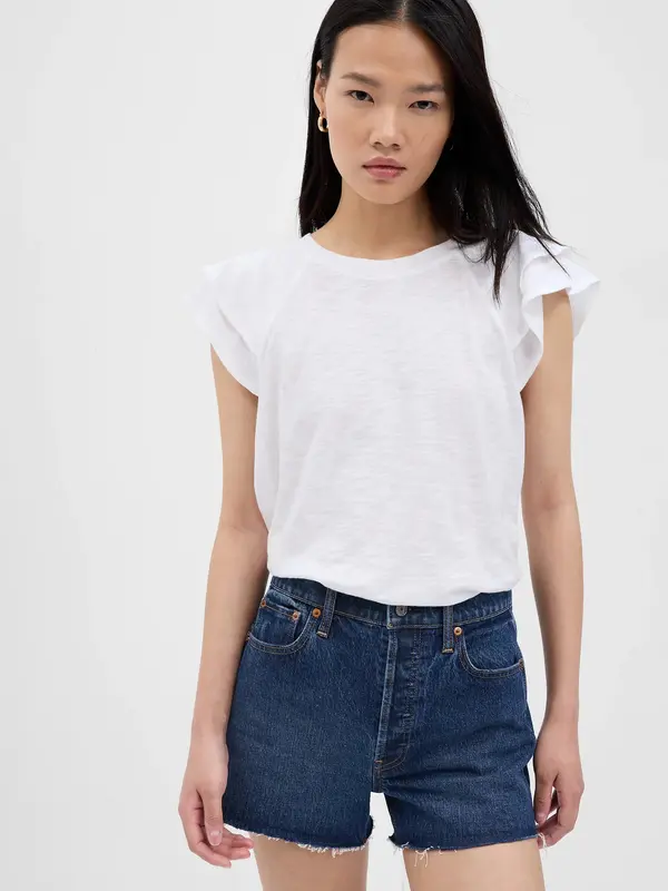 GAP GAP T-shirt with ruffled sleeves - Women's