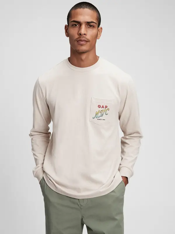 GAP GAP тениска лого графика - мъже