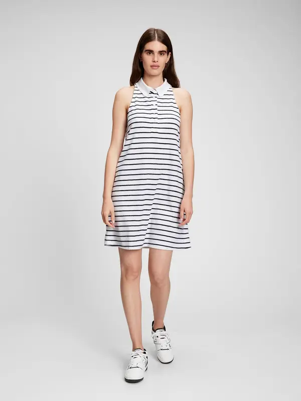 GAP GAP Terry Polo Dress with Stripe - Ladies