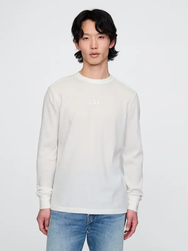 GAP GAP Textured T-shirt with logo - Men's