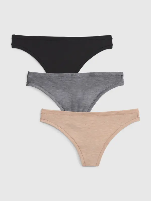 GAP GAP Thong Panties, 3 pcs - Ladies