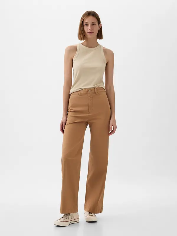 GAP GAP Trousers high stride wide leg - Ladies
