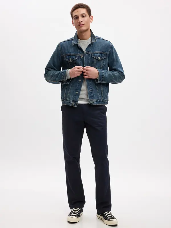 GAP GAP Trousers modern khakis in straight fit with Flex - Mens