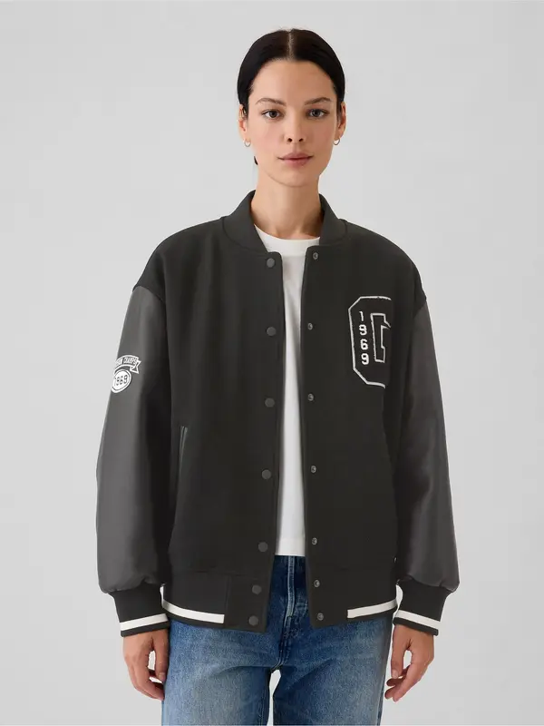 GAP GAP Wool Oversize Bomber Jacket - Ladies