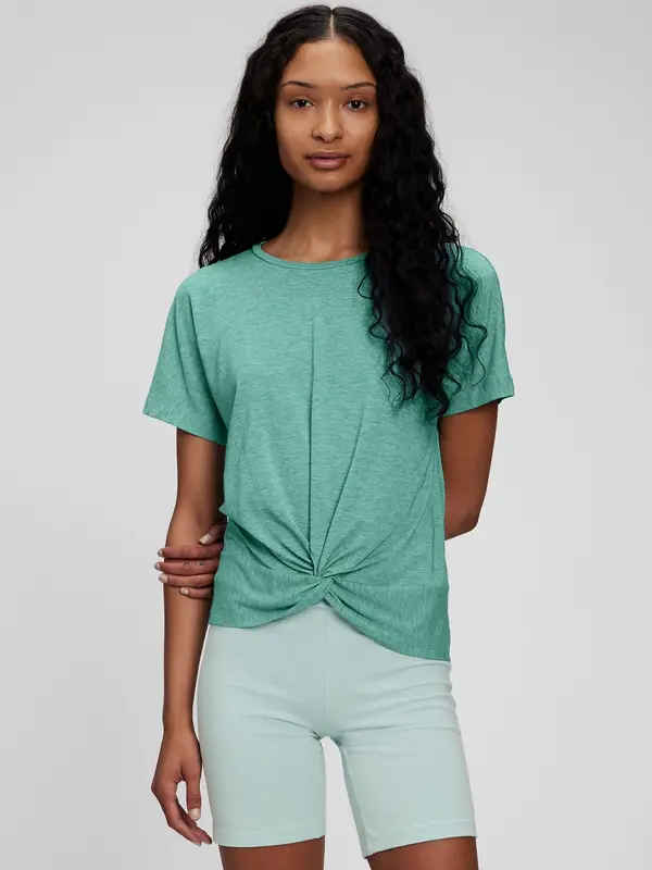 GAP GapFit T-Shirt with Decorative Trim - Women
