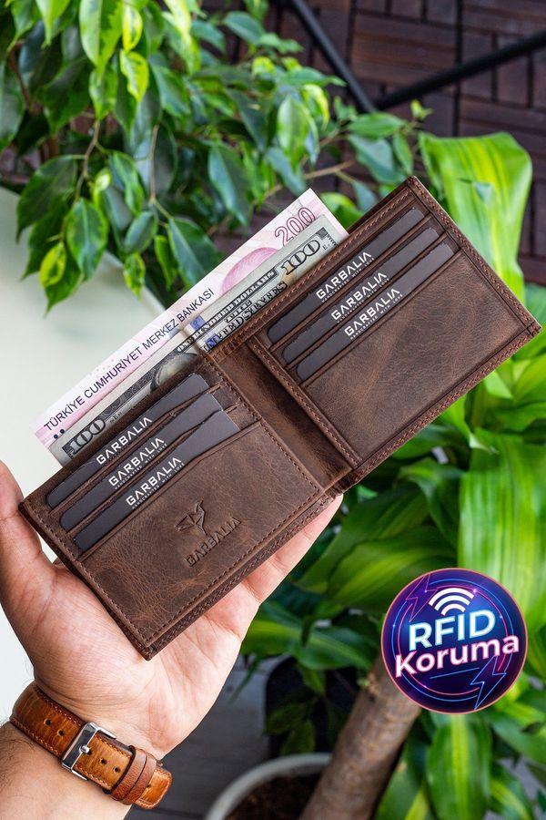 Garbalia Garbalia Kevin Crazy Brown Genuine Leather Classic Wallet