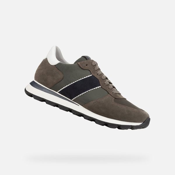 GEOX GEOX Khaki men's sneakers Spherica vseries - Men's