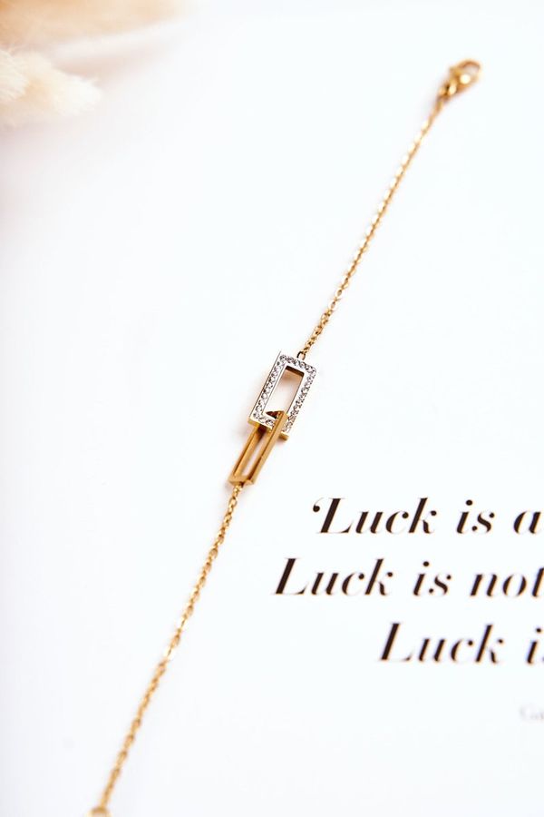 Giorgio&Dario Giorgio&Dario Дамска гривна Celebrity Steel с кубичен цирконий злато