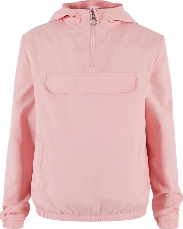 Urban Classics Girls' Basic Pullover Jacket - Pink