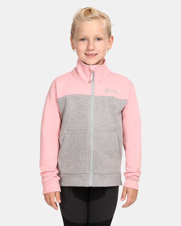 Kilpi Girls' cotton sweatshirt Kilpi HALI-JG Light pink