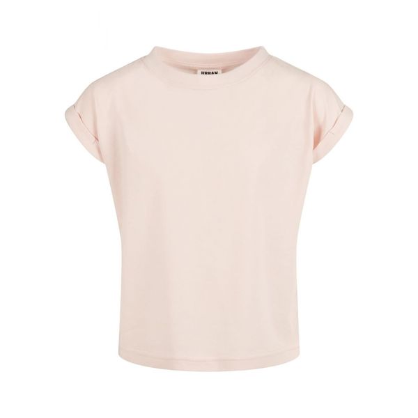 Urban Classics Girls' Organic Shoulder Extended T-Shirt - Pink