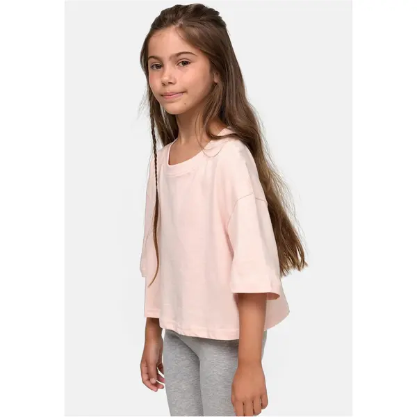 Urban Classics Girls' short Kimono t-shirt pink