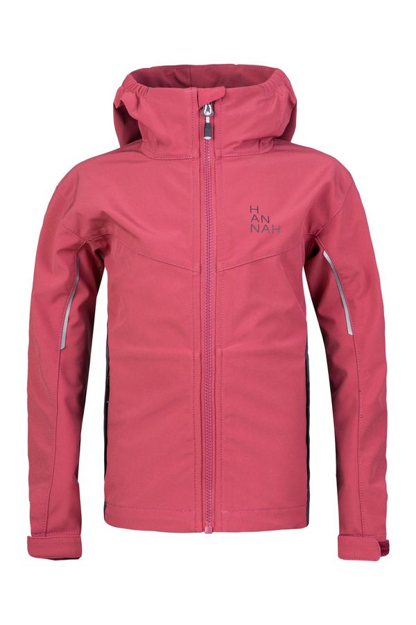 HANNAH Girls' softshell jacket Hannah CAPRA JR baroque rose/india ink