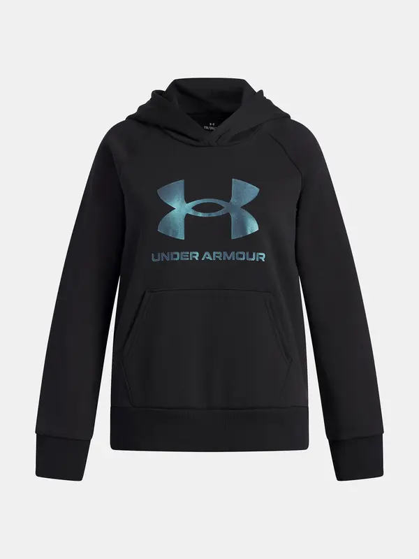 Under Armour Girls' sweatshirt Under Armour UA Rival Flc Shimmer Hdy-BLK - Girls