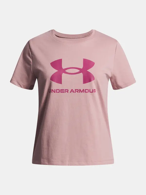 Under Armour Girls' T-shirt Under Armour UA BIG LOGO SS-PNK - Girls