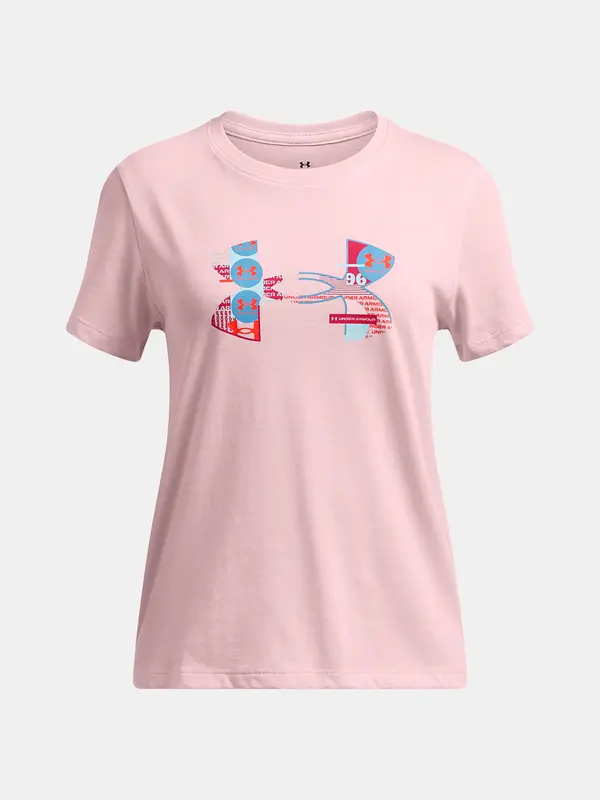 Under Armour Girls' T-shirt Under Armour UA Big Logo UA Fill SS - Girls