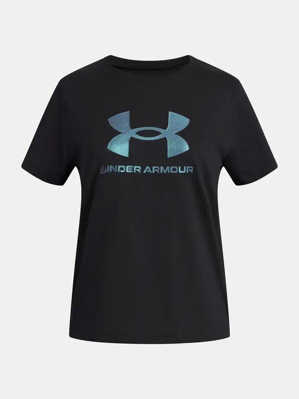 Under Armour Girls' T-shirt Under Armour UA G Rival Shimmer SS-BLK - Girls