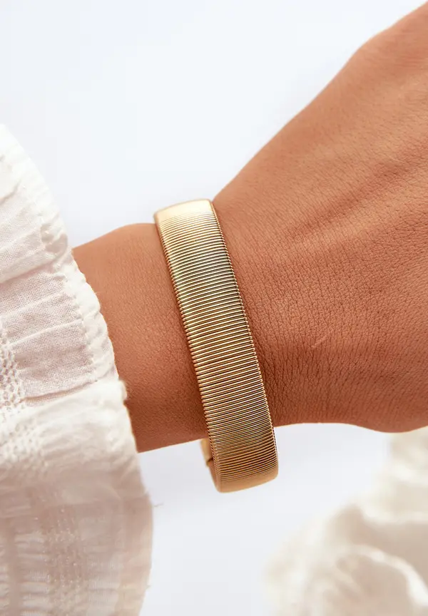 Glam Chic Glam Chic Еластична дамска гривна от неръждаема стомана златисто