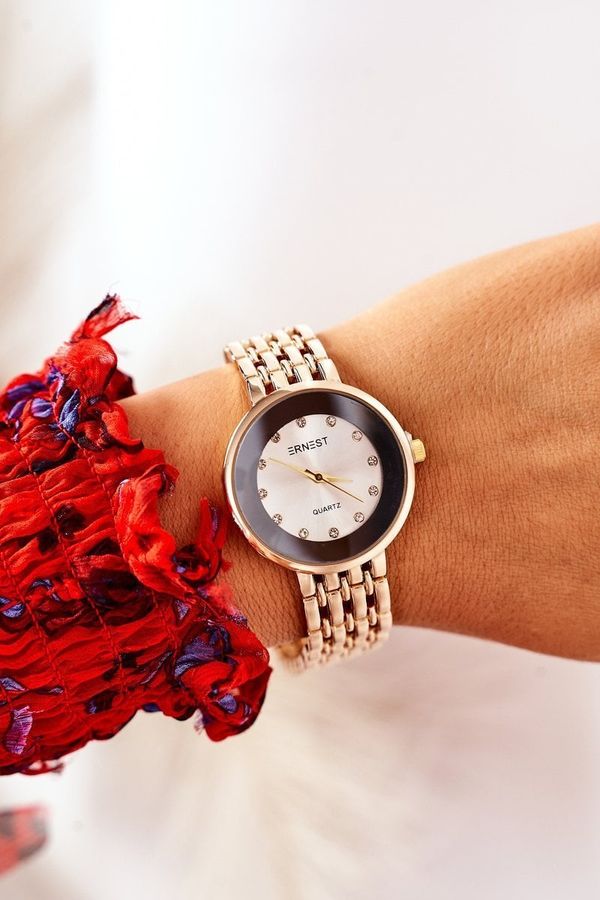 Ernest Гледайте на гривна с кубичен цирконий ERNEST Gold