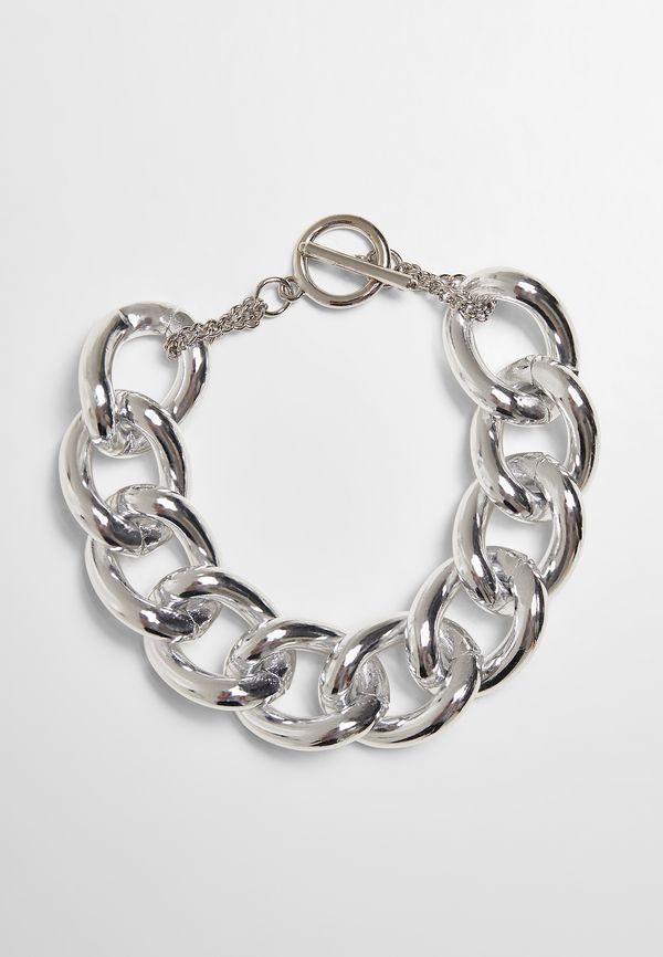 Urban Classics Accessoires Glittering Chain Bracelet - Silver Color