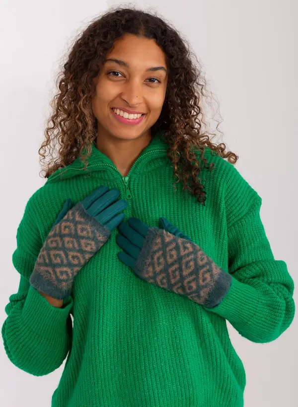 Wool Fashion Italia Gloves-AT-RK-2310.89-marine