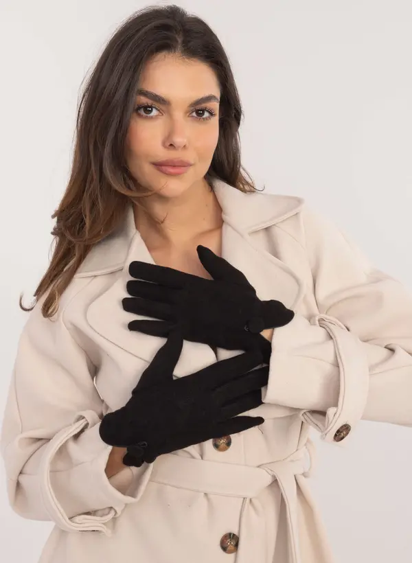 Wool Fashion Italia Gloves-AT-RK-23903.55-black