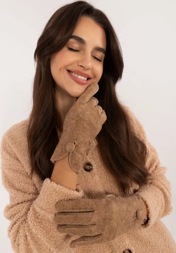 Wool Fashion Italia Gloves-AT-RK-23903.55-camel