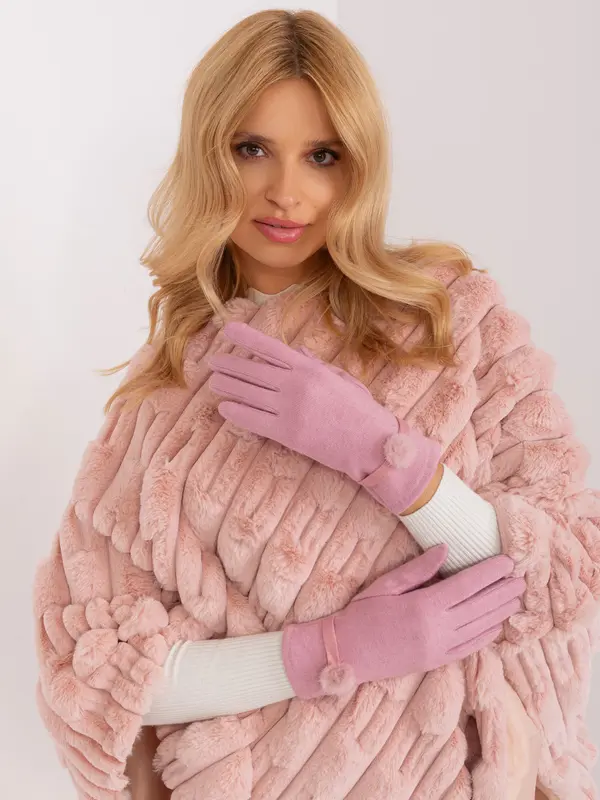 Wool Fashion Italia Gloves-AT-RK-23904.27-light pink
