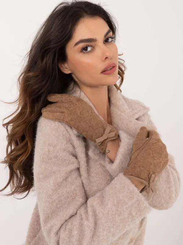 Wool Fashion Italia Gloves-AT-RK-239301.10X-camel