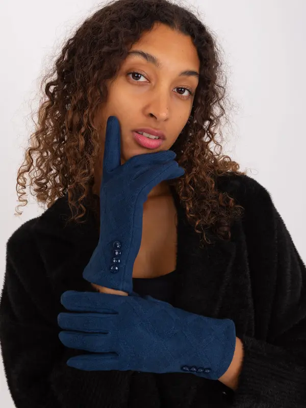 Wool Fashion Italia Gloves-AT-RK-239302.10X-dark blue