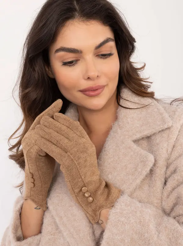 Wool Fashion Italia Gloves-AT-RK-239503.31-camel