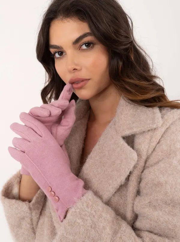 Wool Fashion Italia Gloves-AT-RK-239503.31-dark pink