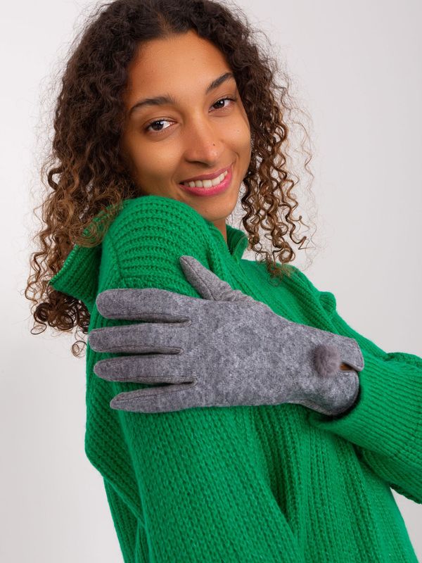 Wool Fashion Italia Gloves-AT-RK-239506.98-dark gray