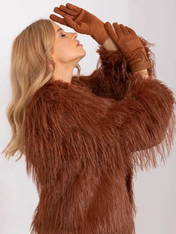 Wool Fashion Italia Gloves-AT-RK-239507.53P-light brown