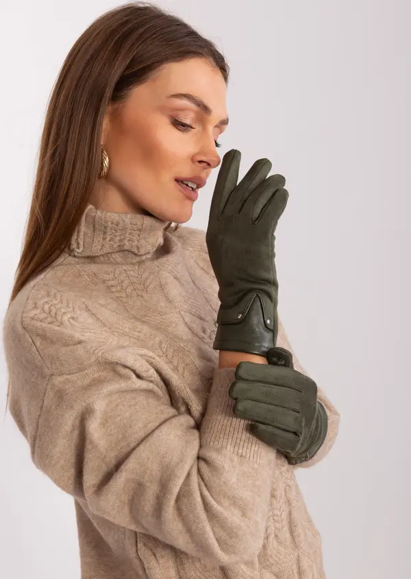 Wool Fashion Italia Gloves-AT-RK-239507.61P-khaki